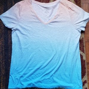 Sonoma XL Everyday Tee peach/blue ombre top